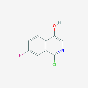 1-Chloro-7-fluoroisoquinolin-4-OL