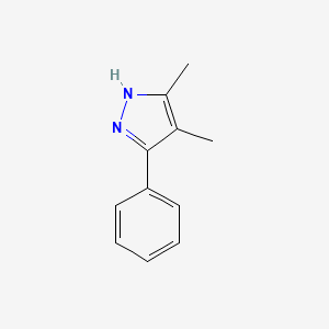 molecular formula C11H12N2 B8799444 1H-Pyrazole, 3,4-dimethyl-5-phenyl- CAS No. 13618-35-4