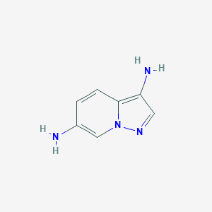 molecular formula C7H8N4 B8799452 Pyrazolo[1,5-a]pyridine-3,6-diamine CAS No. 340961-81-1