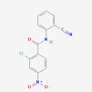 2-chloro-N-(2-cyanophenyl)-4-nitrobenzamide