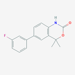 6-(3-Fluorophenyl)-4,4-dimethyl-1H-benzo[D][1,3]oxazin-2(4H)-one