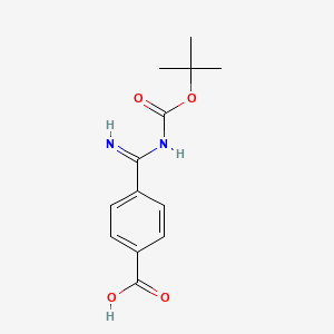4-(n-(Tert-butoxycarbonyl)carbamimidoyl)benzoic acid
