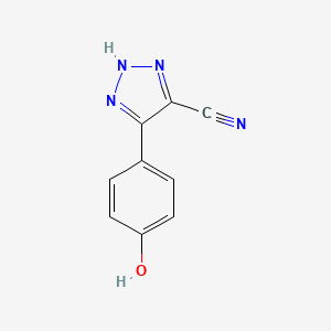 4-(4-Hydroxyphenyl)-1H-1,2,3-triazole-5-carbonitrile