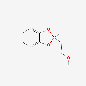molecular formula C10H12O3 B8799768 2-(2-Methyl-2H-1,3-benzodioxol-2-yl)ethan-1-ol CAS No. 56287-54-8