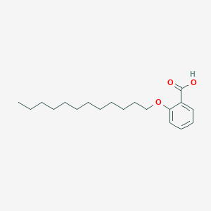molecular formula C19H30O3 B8799778 Benzoic acid, 2-(dodecyloxy)- CAS No. 120370-34-5