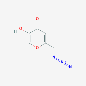 molecular formula C6H5N3O3 B8799798 4H-Pyran-4-one, 2-(azidomethyl)-5-hydroxy- CAS No. 60923-13-9