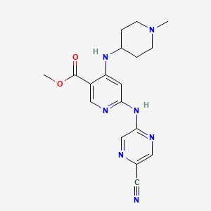 molecular formula C18H21N7O2 B8799853 ent-Avibactam sodium 