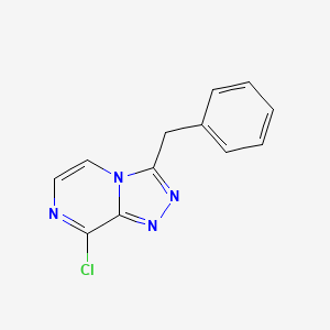 molecular formula C12H9ClN4 B8799855 3-Benzyl-8-chloro-[1,2,4]triazolo[4,3-a]pyrazine CAS No. 68797-02-4