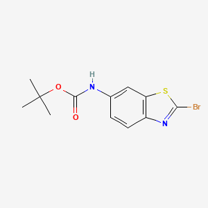 molecular formula C12H13BrN2O2S B8799929 tert-Butyl (2-bromobenzo[d]thiazol-6-yl)carbamate 