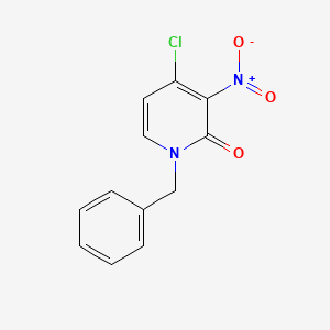 molecular formula C12H9ClN2O3 B8799937 1-Benzyl-4-chloro-3-nitropyridin-2(1H)-one CAS No. 921214-24-6
