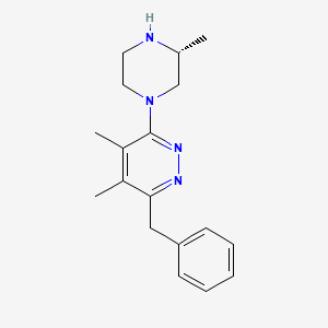 (R)-3-Benzyl-4,5-dimethyl-6-(3-methylpiperazin-1-yl)pyridazine