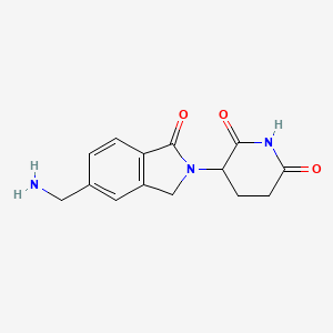 molecular formula C14H15N3O3 B8799962 Lenalidomide-5-aminomethyl 