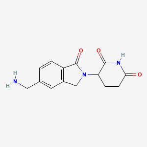 3-(5-(Aminomethyl)-1-oxoisoindolin-2-yl)piperidine-2,6-dione