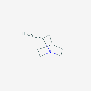 molecular formula C9H13N B008800 2-Ethynyl-1-azabicyclo[2.2.2]octane CAS No. 106824-77-5