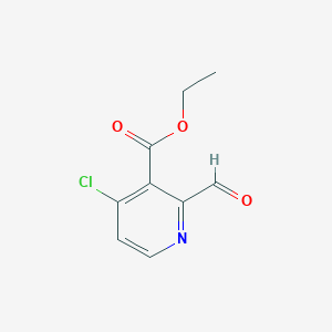 molecular formula C9H8ClNO3 B8800011 Ethyl 4-chloro-2-formylnicotinate CAS No. 1433204-33-1