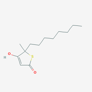 molecular formula C13H22O2S B8800020 4-Hydroxy-5-methyl-5-octylthiophen-2(5H)-one CAS No. 646483-08-1