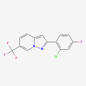 2-(2-Chloro-4-fluorophenyl)-6-(trifluoromethyl)pyrazolo[1,5-A]pyridine