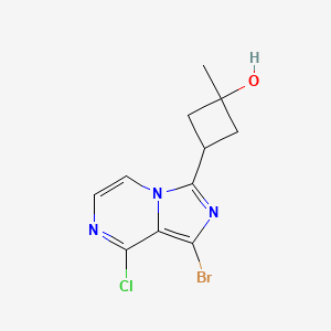 3-(1-Bromo-8-chloroimidazo[1,5-A]pyrazin-3-YL)-1-methylcyclobutanol
