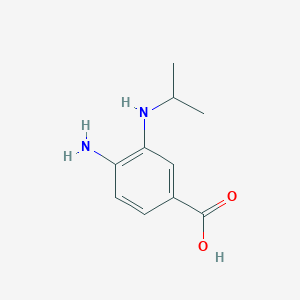 molecular formula C10H14N2O2 B8800168 4-Amino-3-[(propan-2-YL)amino]benzoic acid 