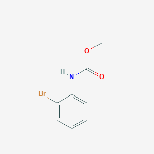 molecular formula C9H10BrNO2 B8800310 Carbamic acid, (2-bromophenyl)-, ethyl ester CAS No. 104919-70-2
