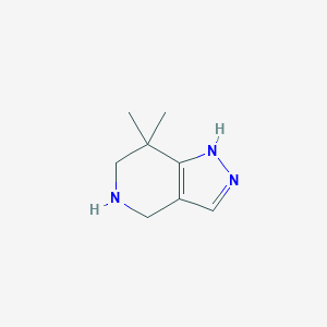 7,7-dimethyl-4,5,6,7-tetrahydro-1H-pyrazolo[4,3-c]pyridine