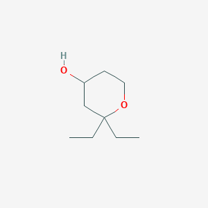 2,2-Diethyltetrahydro-2H-pyran-4-OL
