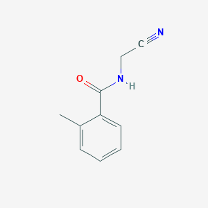 molecular formula C10H10N2O B8800341 N-(cyanomethyl)-2-methylbenzamide 