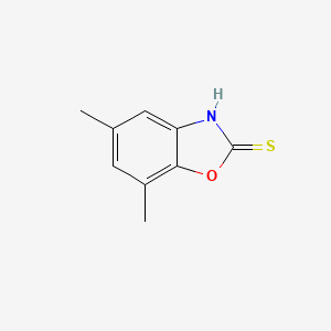 molecular formula C9H9NOS B8800406 5,7-dimethyl-1,3-benzoxazole-2-thiol CAS No. 89227-88-3
