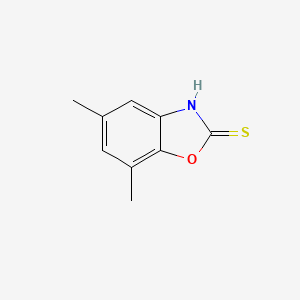 2(3H)-Benzoxazolethione, 5,7-dimethyl-