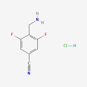 4-(Aminomethyl)-3,5-difluorobenzonitrile hydrochloride