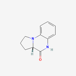 molecular formula C11H12N2O B8800502 (S)-1,2,3,3A-Tetrahydropyrrolo[1,2-A]quinoxalin-4(5H)-one CAS No. 214143-78-9
