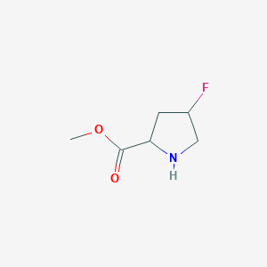 molecular formula C6H10FNO2 B8800526 Methyl 4-fluoropyrrolidine-2-carboxylate 