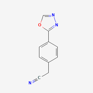 2-[4-(1,3,4-Oxadiazol-2-yl)phenyl]acetonitrile