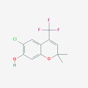 6-Chloro-2,2-dimethyl-4-(trifluoromethyl)-2H-chromen-7-ol