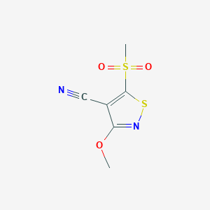 3-Methoxy-5-(methylsulfonyl)-4-isothiazolecarbonitrile
