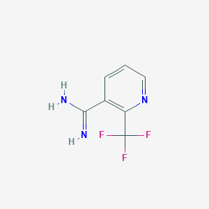 molecular formula C7H6F3N3 B8800626 2-(Trifluoromethyl)nicotinimidamide 