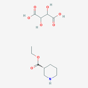 molecular formula C12H21NO8 B8800662 (R)-Ethyl nipecotate-L-tartrate 
