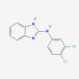 molecular formula C13H9Cl2N3 B8800686 N-(3,4-Dichlorophenyl)-1H-benzo[d]imidazol-2-amine CAS No. 917974-36-8
