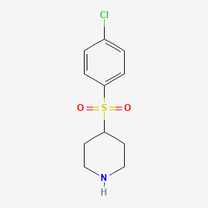 molecular formula C11H14ClNO2S B8800733 4-(4-chlorobenzenesulfonyl)piperidine 