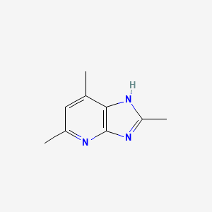 molecular formula C9H11N3 B8800734 2,5,7-trimethyl-3H-Imidazo[4,5-b]pyridine 