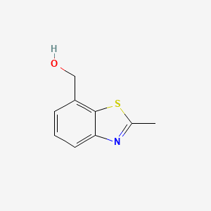 molecular formula C9H9NOS B8800795 (2-Methylbenzo[d]thiazol-7-yl)methanol 
