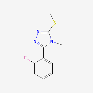 3-(2-Fluorophenyl)-4-methyl-5-(methylthio)-1H-1,2,4-triazole