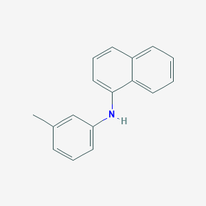 molecular formula C17H15N B8800867 N-alpha-Naphthyl-M-tolyl-amine CAS No. 63350-97-0