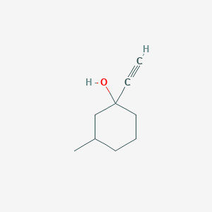 molecular formula C9H14O B8801002 1-Ethynyl-3-methylcyclohexan-1-ol CAS No. 24580-53-8