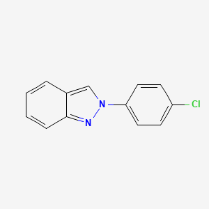 molecular formula C13H9ClN2 B8801060 2-(4-Chlorophenyl)-2H-indazole CAS No. 61073-53-8