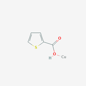 molecular formula C5H4CuO2S B8801062 Copper(I) thiophene-2-carboxylate 