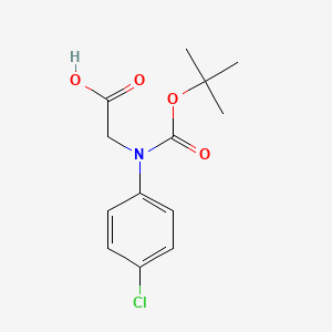 molecular formula C13H16ClNO4 B8801136 N-Boc-(4-chlorophenyl)glycine 