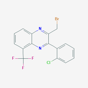 2-(Bromomethyl)-3-(2-chlorophenyl)-5-(trifluoromethyl)quinoxaline