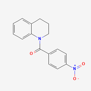 molecular formula C16H14N2O3 B8801223 1-(4-Nitrobenzoyl)-1,2,3,4-tetrahydroquinoline 