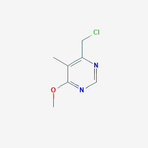 molecular formula C7H9ClN2O B8801256 4-(Chloromethyl)-6-methoxy-5-methylpyrimidine CAS No. 1494676-16-2